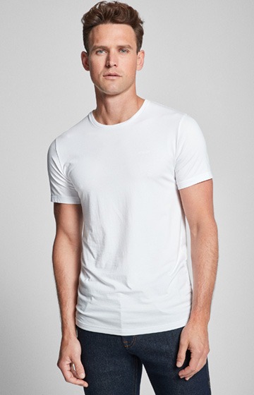 2er-Pack Modal Cotton Stretch Shirts in Weiß