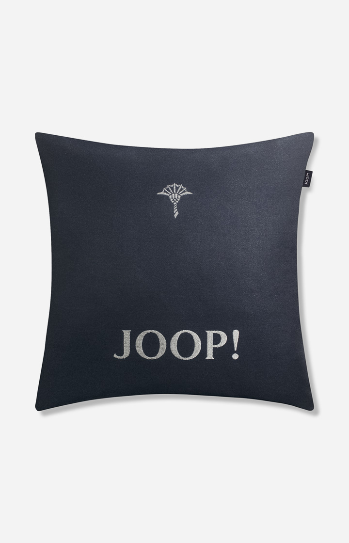 Dekoracyjna poszewka na poduszkę z kolekcji JOOP! CHAINS w kolorze granatowym