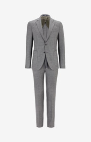 Anzug Hustle-Bax in Anthrazit meliert