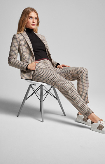 Blazer Janet in Hellbeige kariert