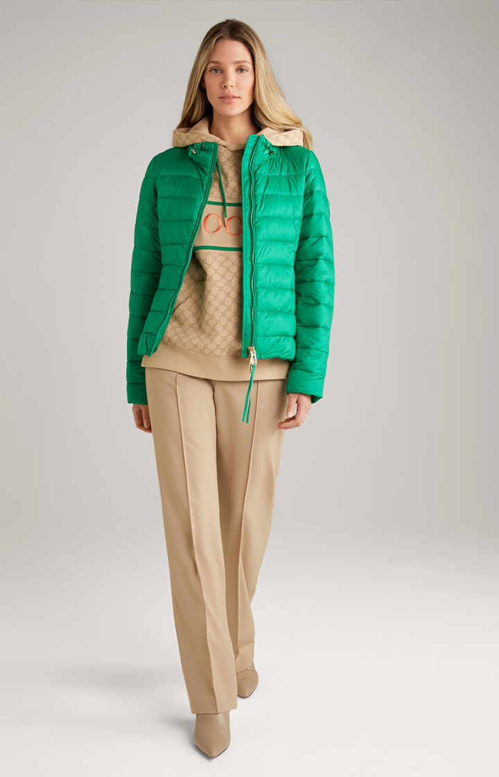 Quilted jacket in green