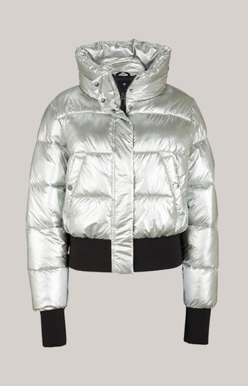 Quilted Jacket in Silver
