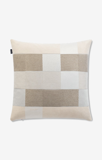 JOOP! Mosaic decorative cushion cover in beige/mocha