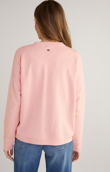 Sweatshirt in Rosa mit Print