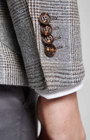 Sakko Four in Hellgrau gemustert