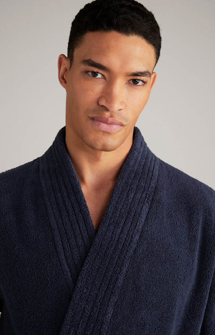 Men’s bathrobe in dark blue