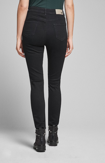 Highwaist Skinny Jeans Siena in Schwarz