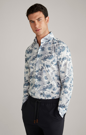 Pai Shirt in a Blue Pattern