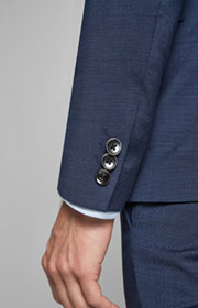 Baukasten-Sakko Damon in Blau meliert