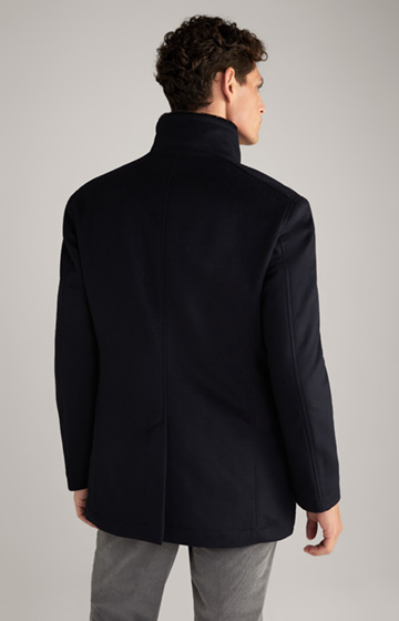 Gary Wool-Cashmere Blend Jacket in Navy