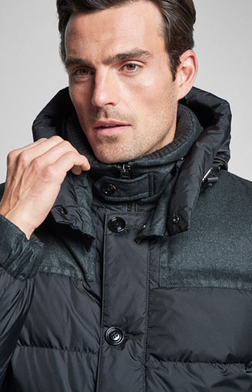 Daunen-Steppjacke Wilson in Schwarz