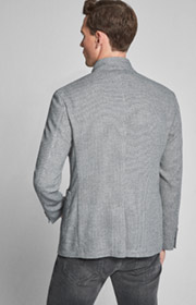 Sakko Hankez in Grau gemustert