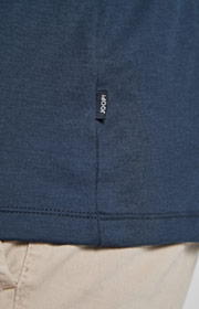 Langarm-Poloshirt Iwan in Dunkelblau