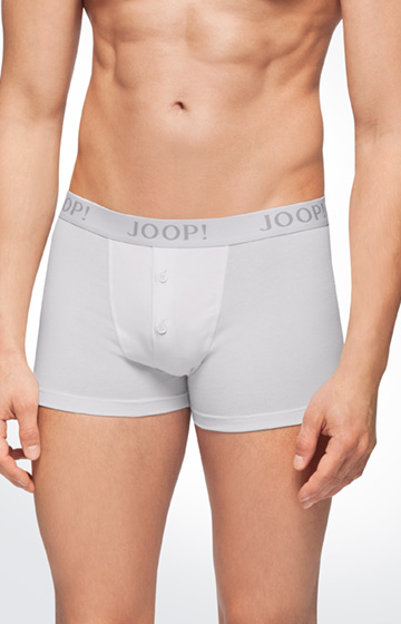 3er-Pack Boxershorts mit Knopfleiste in Weiß