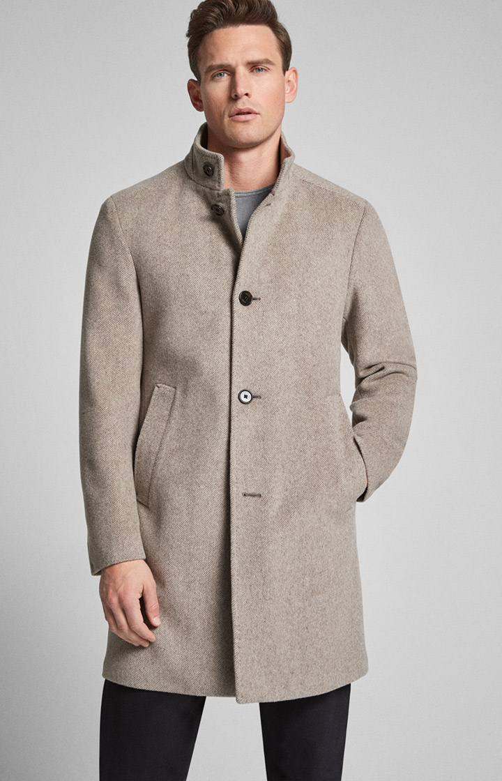 Mantel Maron in Beige-Melange