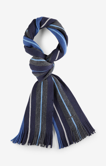 Schal Raimondo in Navy gestreift