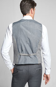 Weste Wackno in Dunkelgrau meliert