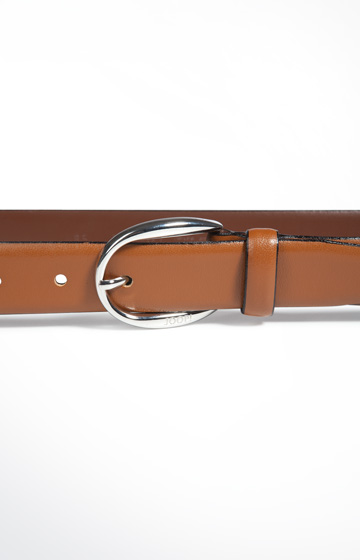 Klassischer Gürtel in Cognac