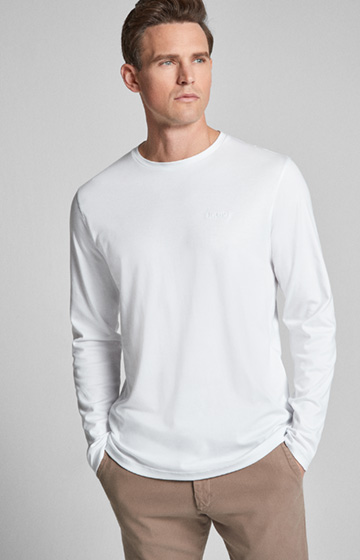 Langarm-Shirt Clifford in Weiß