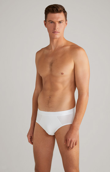 2-Pack of Modal Cotton Stretch Briefs in White