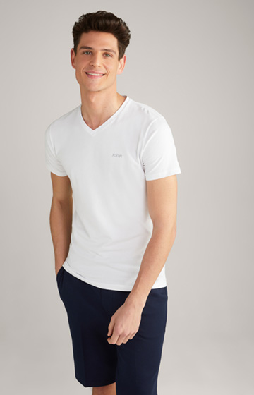 2-Pack of Fine Stretch Cotton T-Shirts in White