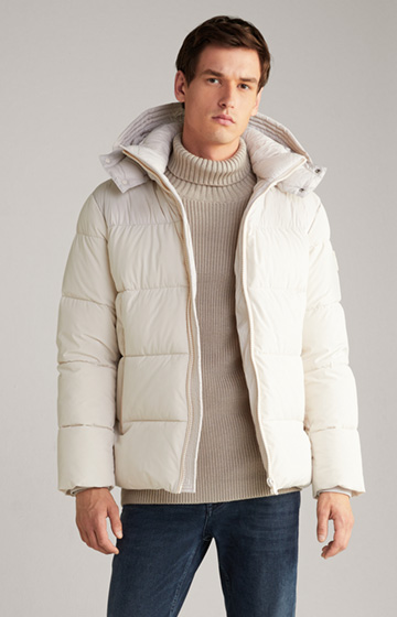 Joshas Quilted Jacket in Off-white