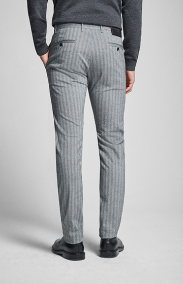 Hose Steen in Hellgrau/Anthrazit