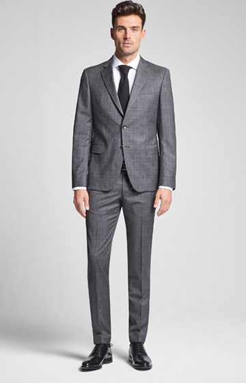 Glencheck-Anzug Herby-Blayr in Grau kariert