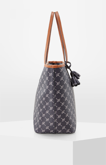 Shopper Lara Cortina in Nachtblau/Offwhite