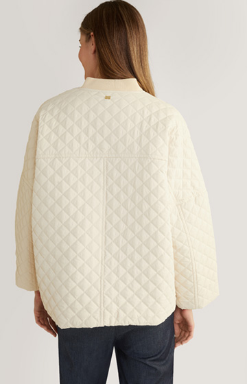 Quilted Jacket in Light Beige