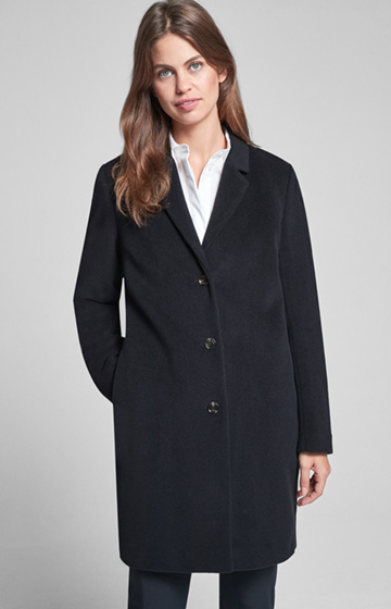 Oversize Mantel Cerry in Schwarz