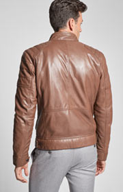 Lederjacke Lima in Braun