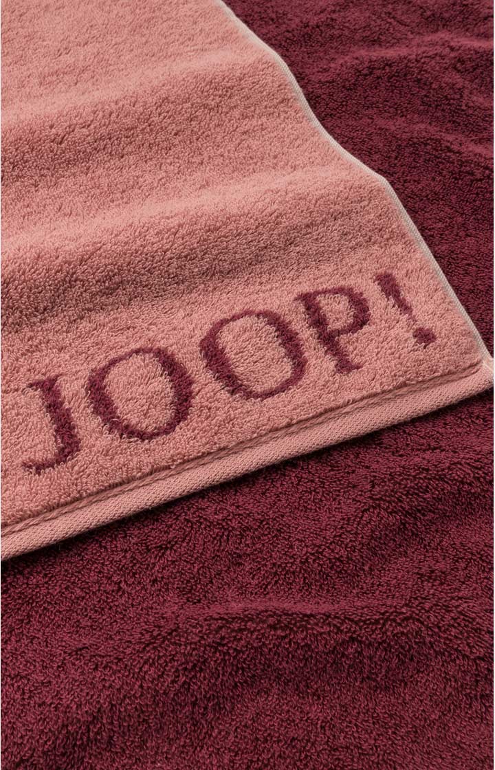 JOOP! CLASSIC DOUBLEFACE Shower Towel in Rouge, 80 x 150 cm