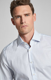 Hemd Mika in Hellblau/Weiß kariert