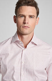 Hemd Mika in Bordeaux/Weiß kariert