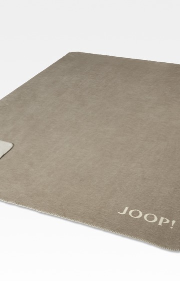 Wohndecke Melange-Doubleface in Sand/Natur