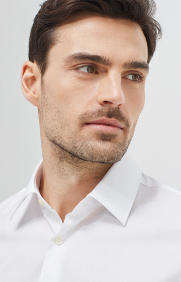 Hemd Pierce mit Umschlagmanschette in Weiß