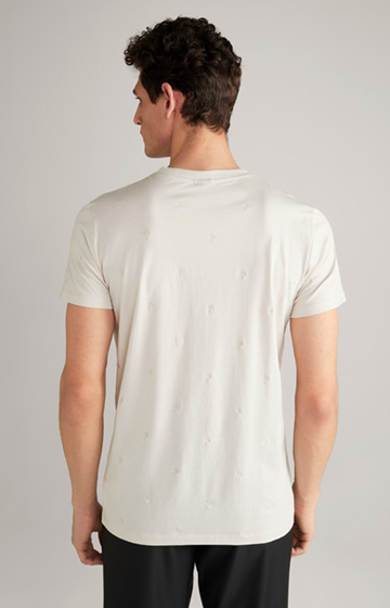 Baumwoll-T-Shirt Panos in Offwhite