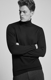 Rollkragenpullover Donte in Schwarz