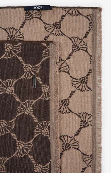 Schal Felix in Espresso-Braun/Hellbraun