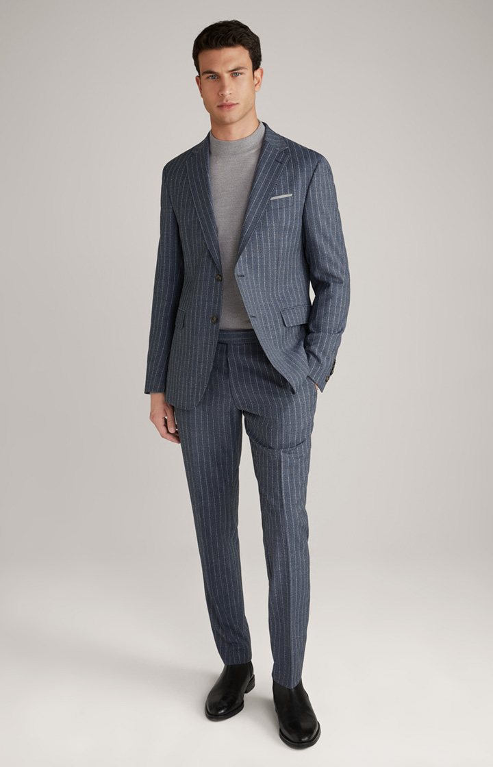 Haspar-Bloom Suit in Blue Stripes