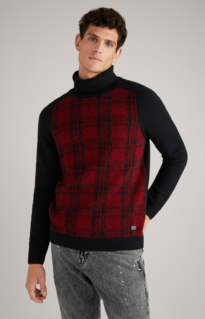 Sweter Kilio w kolorze czarno-czerwonym