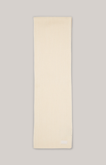 Dzianinowy szal Francis w kolorze złamanej bieli
