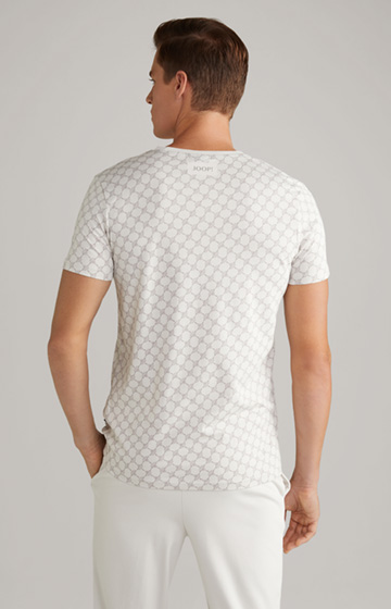 Loungewear T-Shirt in Offwhite/Grau