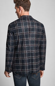 Sakko Helican in Navy kariert