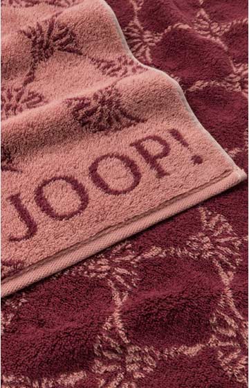 Ręcznik CLASSIC CORNFLOWER marki JOOP! w kolorze różowym, 50 x 100 cm