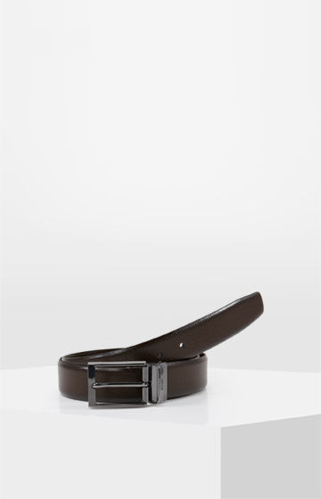 Ledergürtel in Dunkelbraun