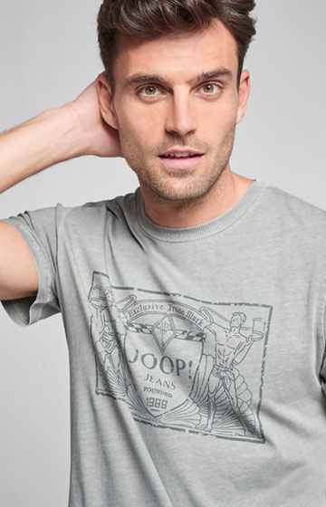 T-Shirt Agostino in Grau