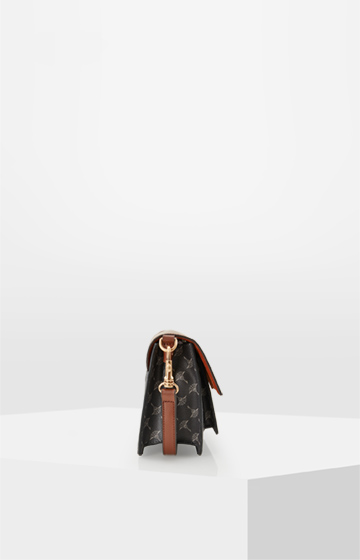 Schultertasche Cortina Lusso in Graphit/Braun