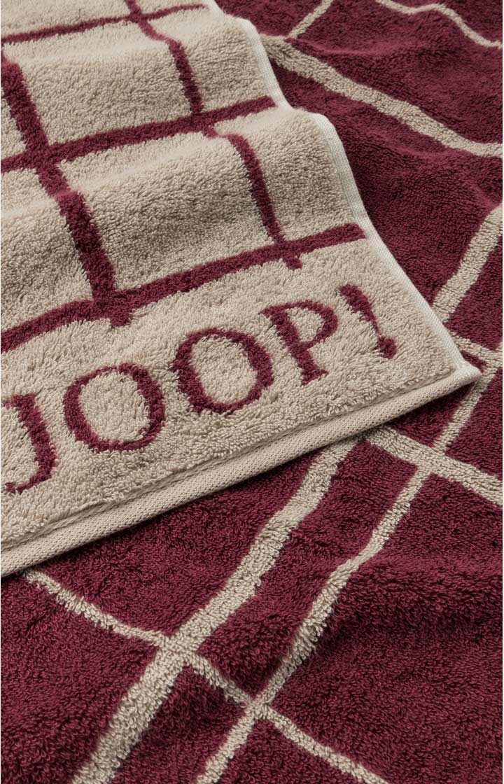 Ręcznik dla gości SELECT LAYER marki JOOP! w kolorze różowym, 30 x 50 cm